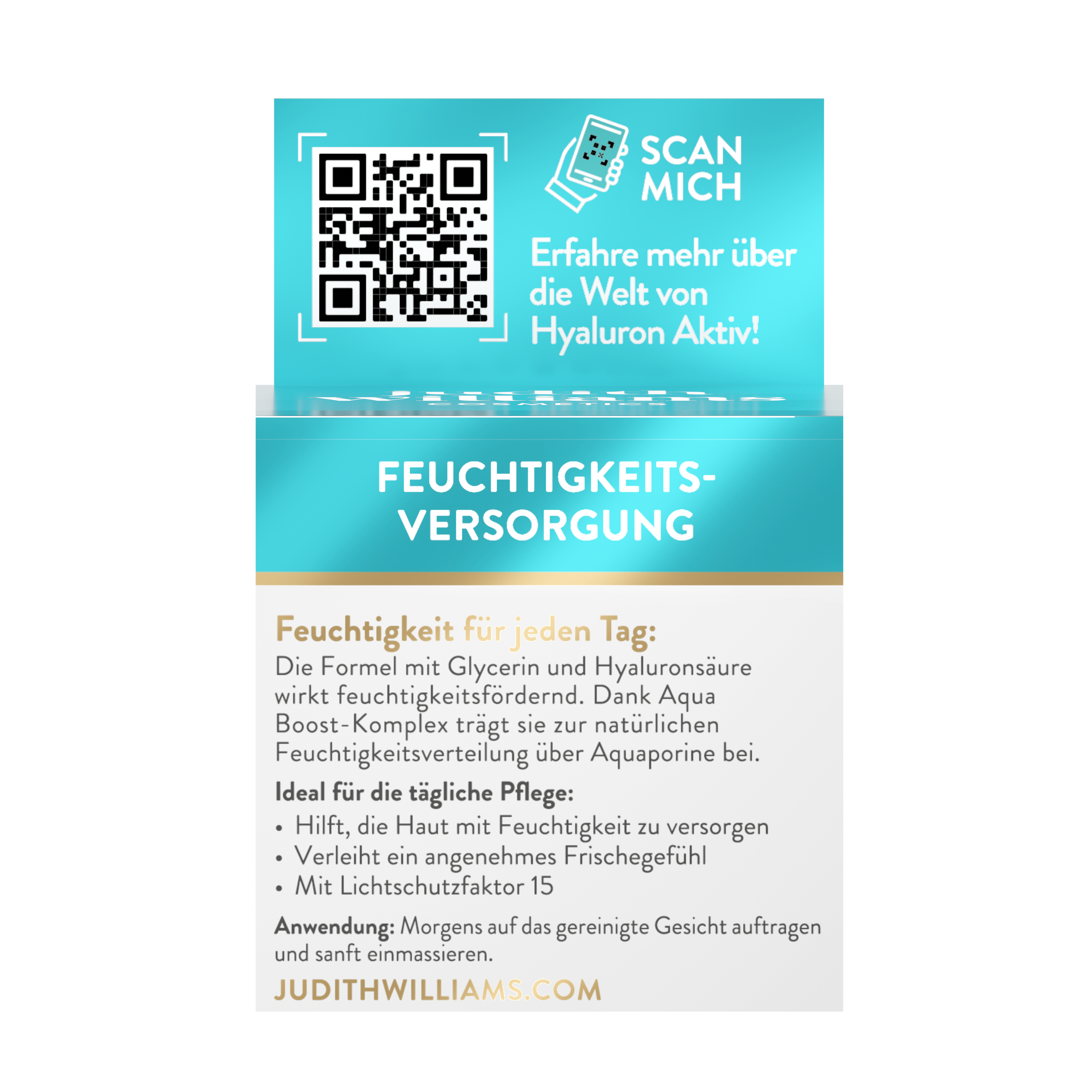 Tagescreme mit Lichtschutzfaktor | Hyaluron Aktiv | Anti-Aging Tagescreme mit LSF | Judith Williams
