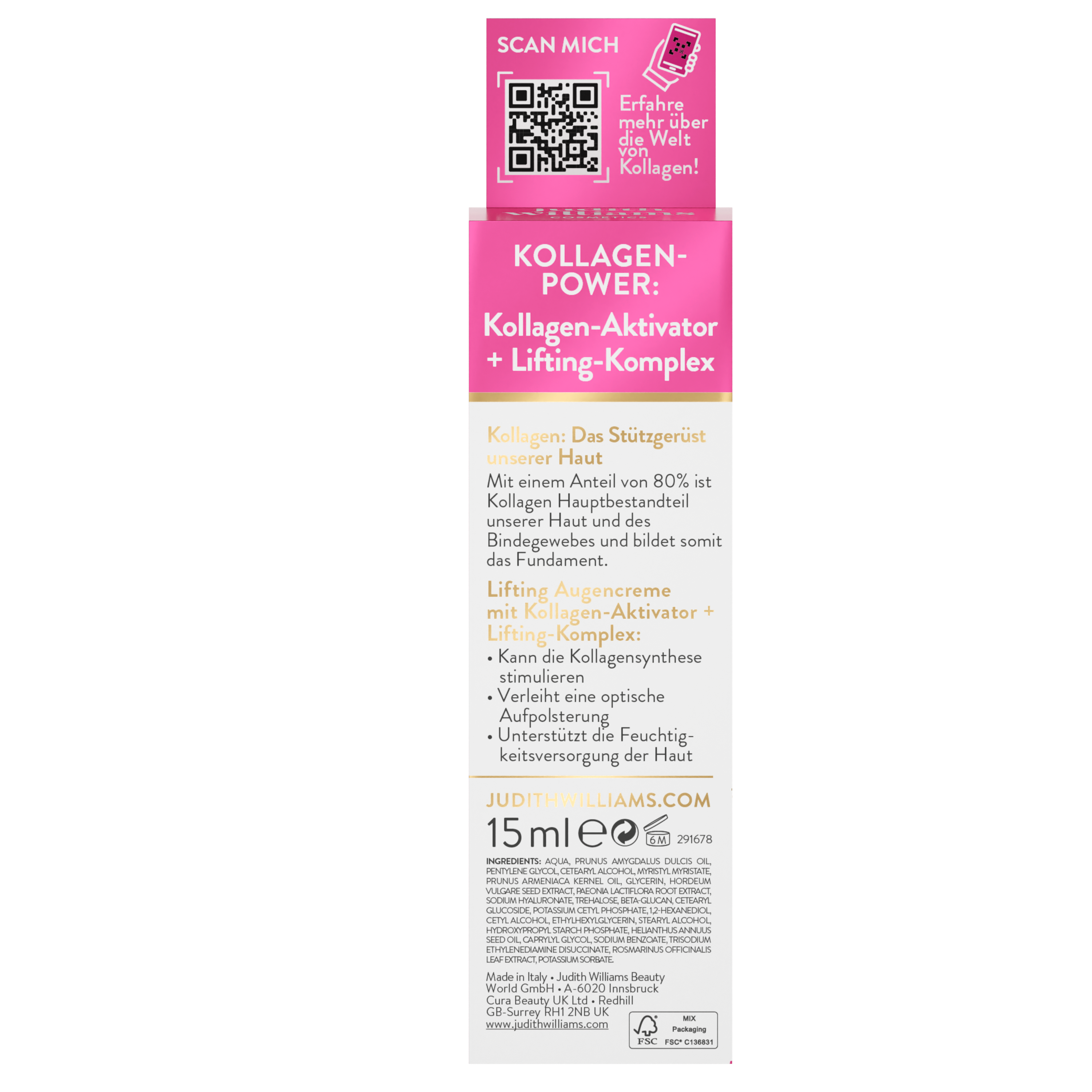 Augencreme | Kollagen Aktiv | Lifting Augencreme | Judith Williams