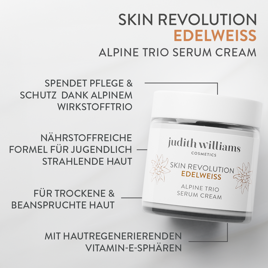 Gesichtscreme | Skin Revolution Edelweiss | Alpine Trio Serum Cream | Judith Williams