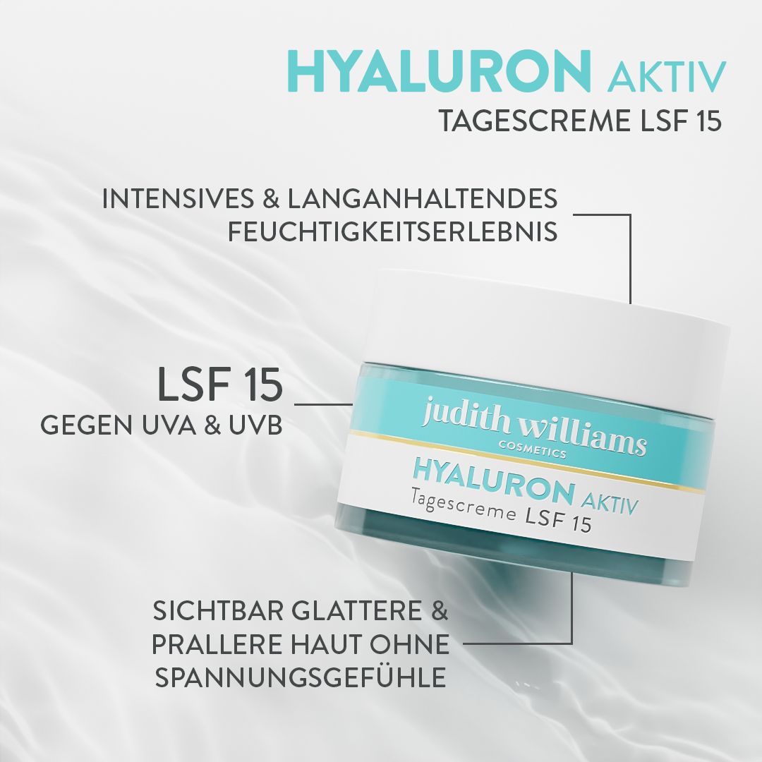 Tagescreme mit Lichtschutzfaktor | Hyaluron Aktiv | Anti-Aging Tagescreme mit LSF | Judith Williams