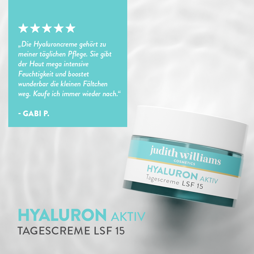 Tagescreme mit Lichtschutzfaktor | Hyaluron Aktiv | Anti-Aging Tagescreme mit LSF | Judith Williams