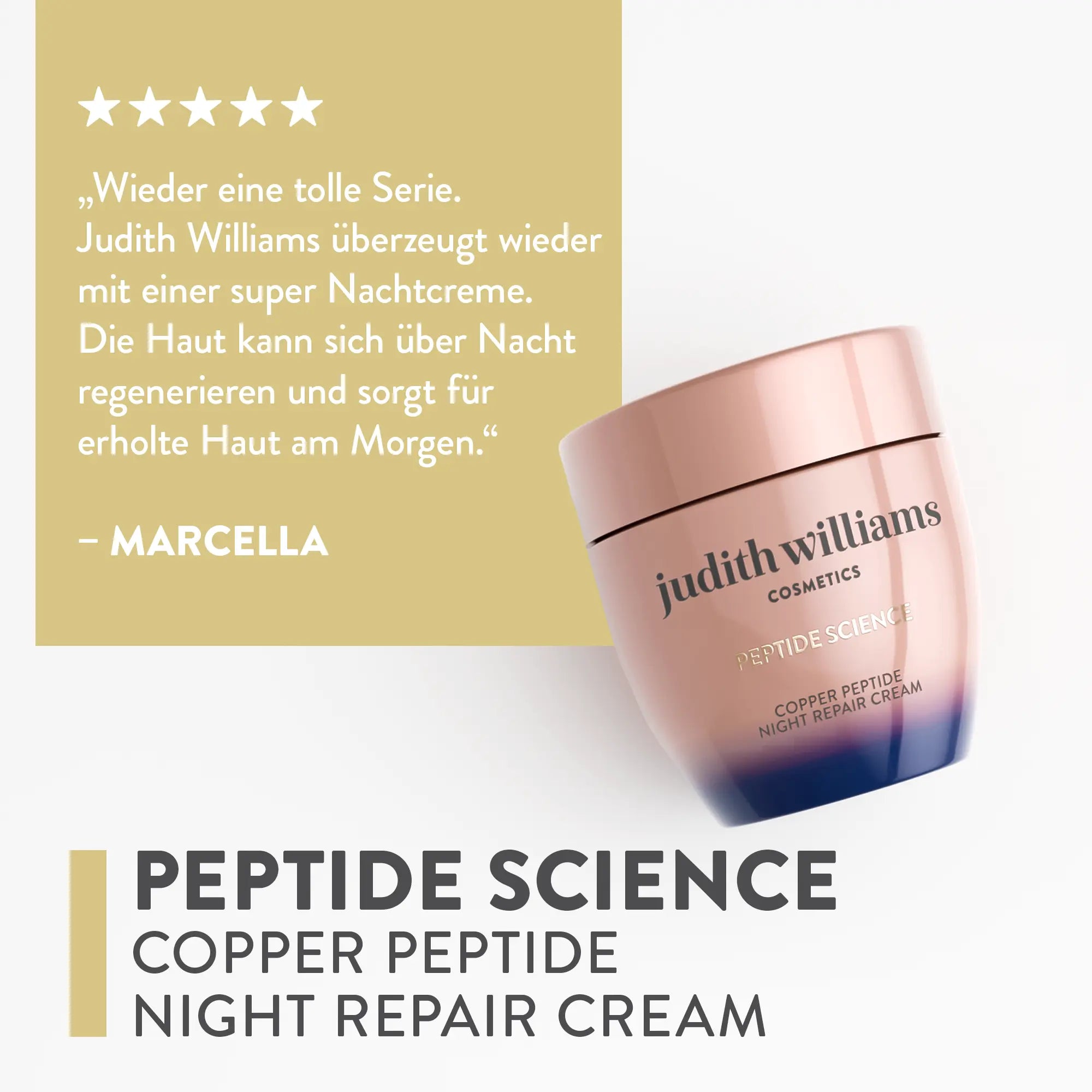 Nachtcreme | Peptide Science | Copper Peptide Night Repair Cream | Judith Williams
