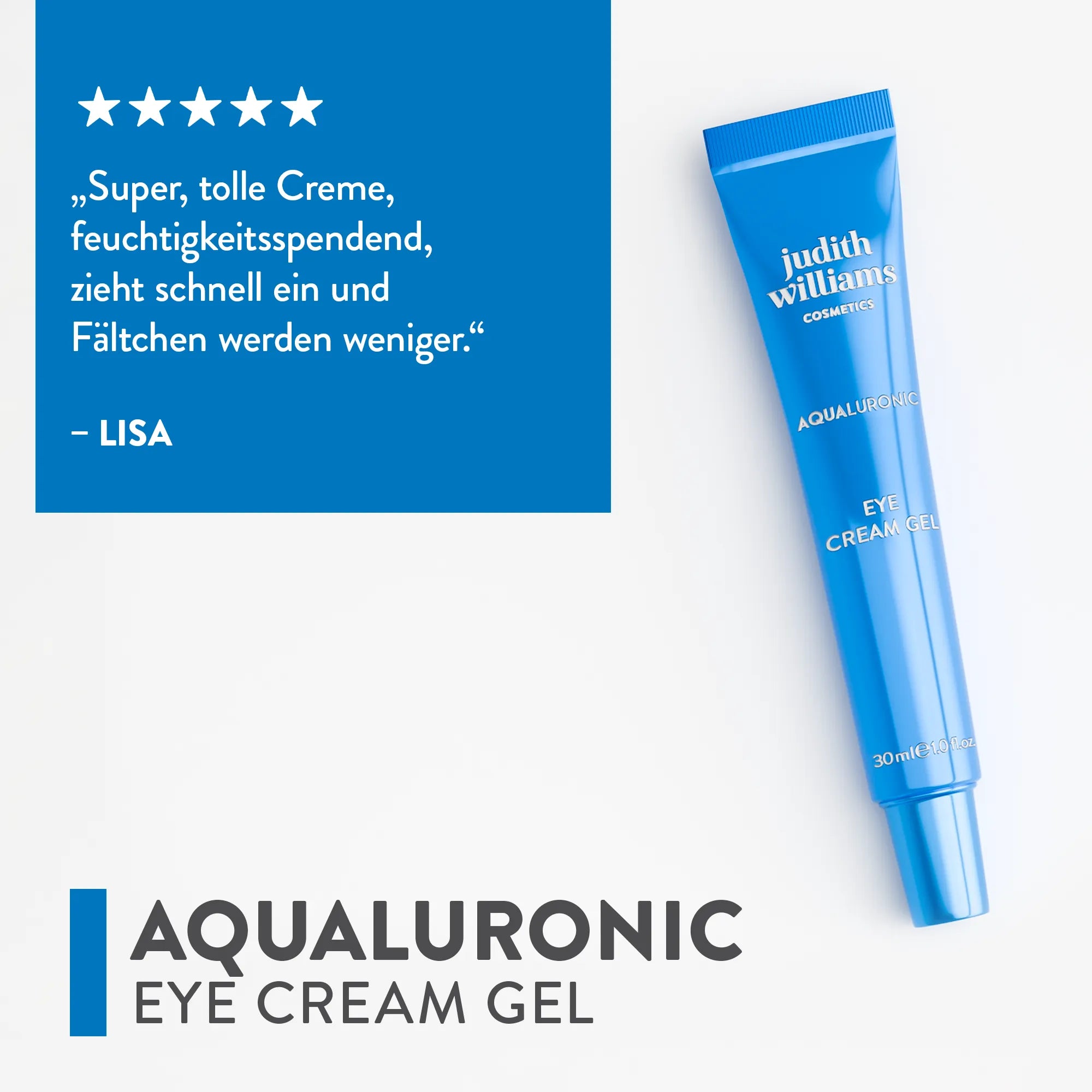 Augencreme | Aqualuronic | Eye Cream Gel | Judith Williams