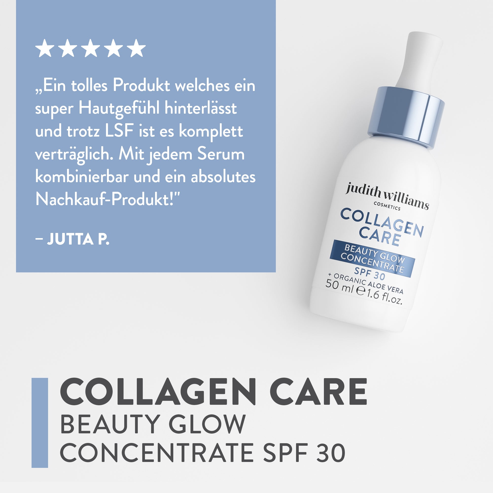 Gesichtskonzentrat | Collagen Care | Beauty Glow Concentrate SPF 30 | Judith Williams