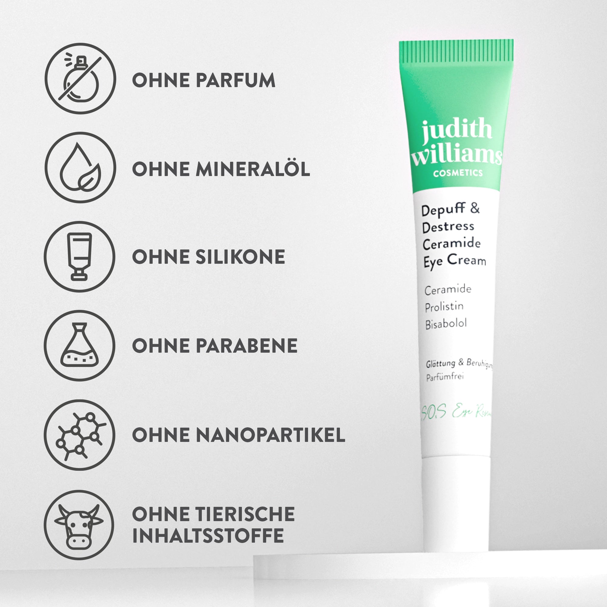 Augencreme | Calm | Depuff & Destress Ceramide Eye Cream | Judith Williams