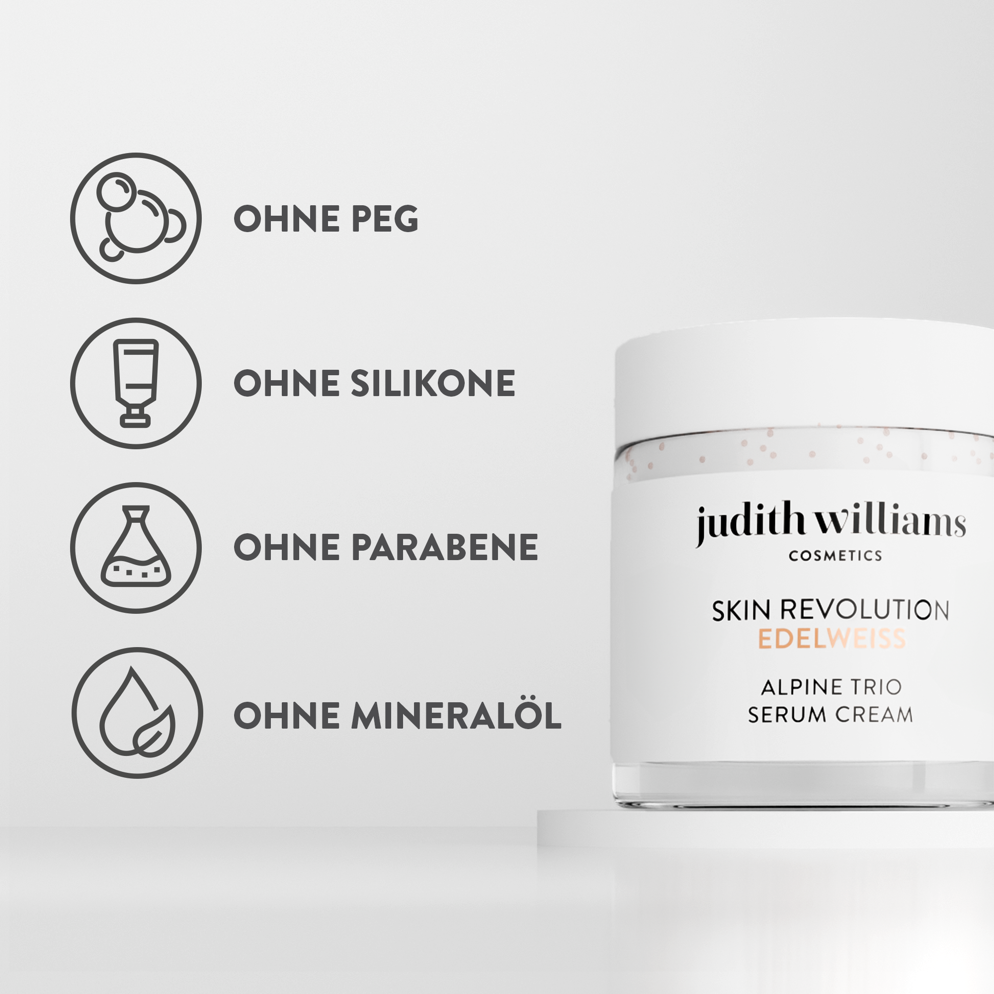 Gesichtscreme | Skin Revolution Edelweiss | Alpine Trio Serum Cream | Judith Williams