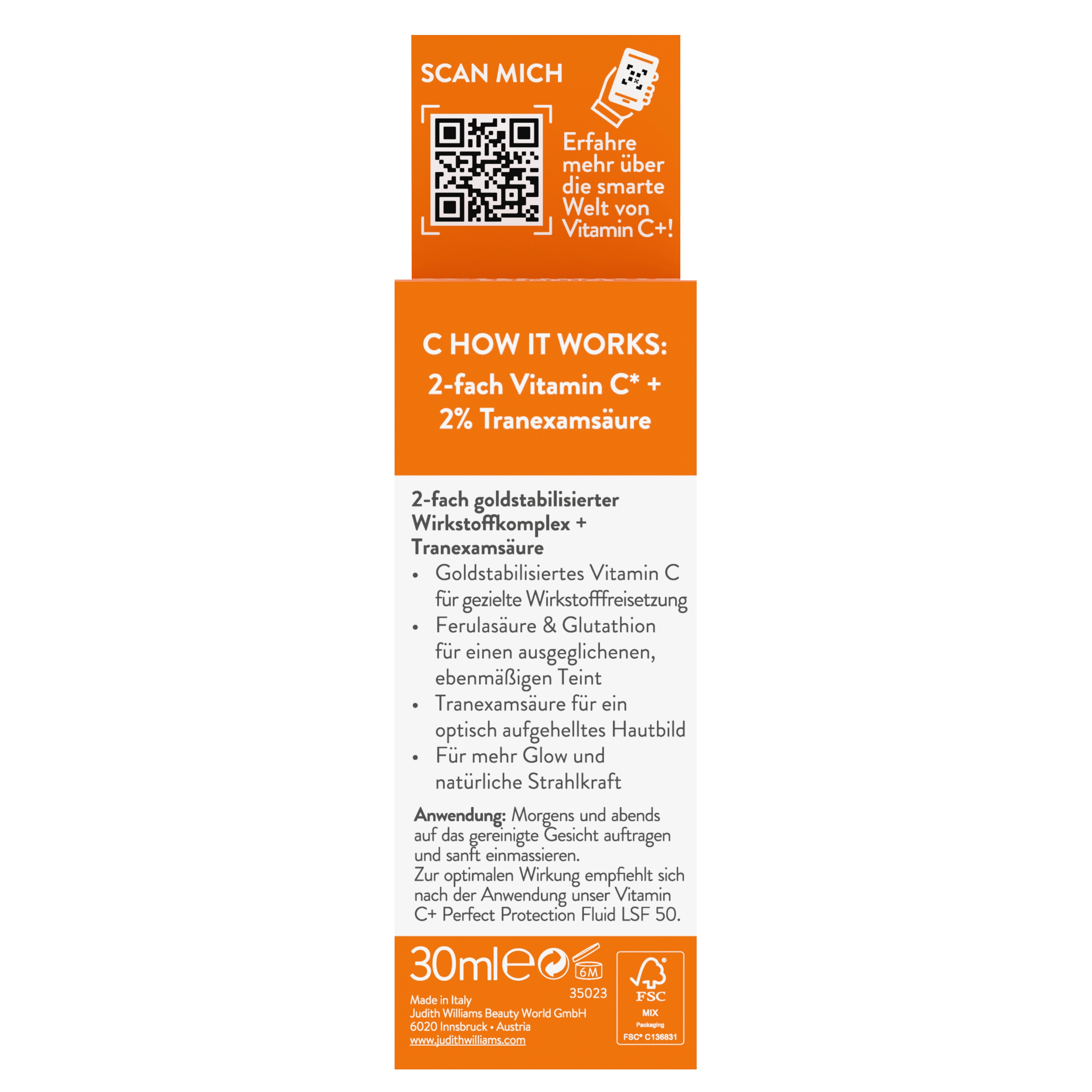 Gesichtsserum | Vitamin C+ | Radiance Perfection Serum | Judith Williams