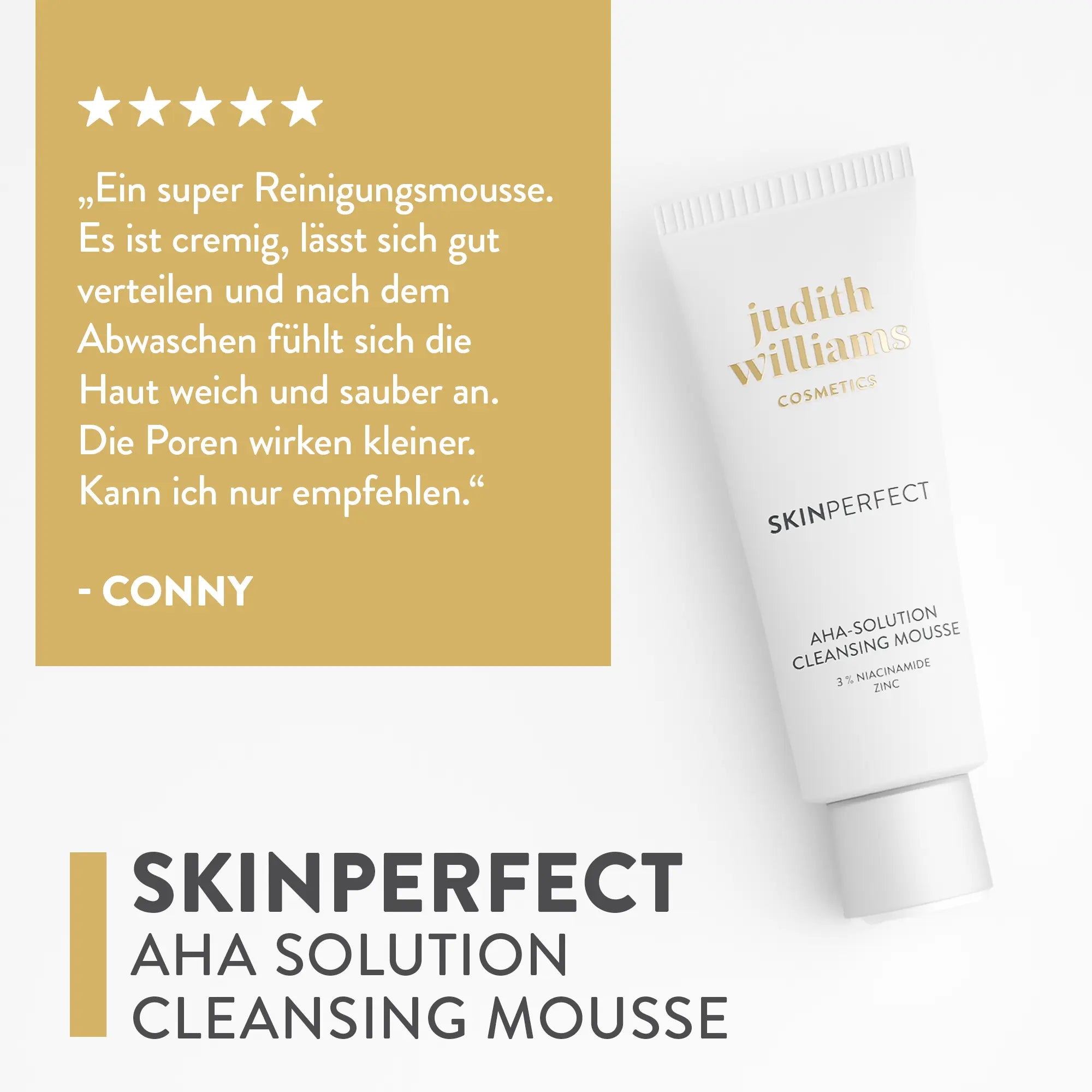 Reinigungs-Mousse | SkinPerfect | AHA Solution Cleansing Mousse | Judith Williams