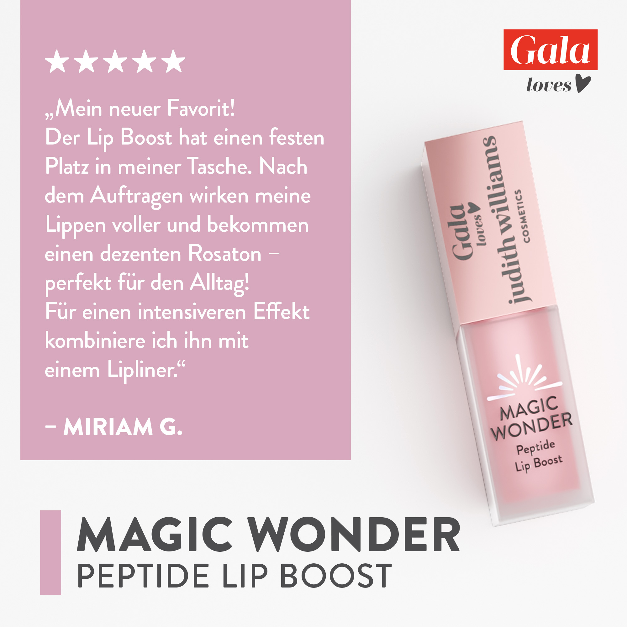 Lipgloss | Magic Wonder | Peptide Lip Boost | Judith Williams