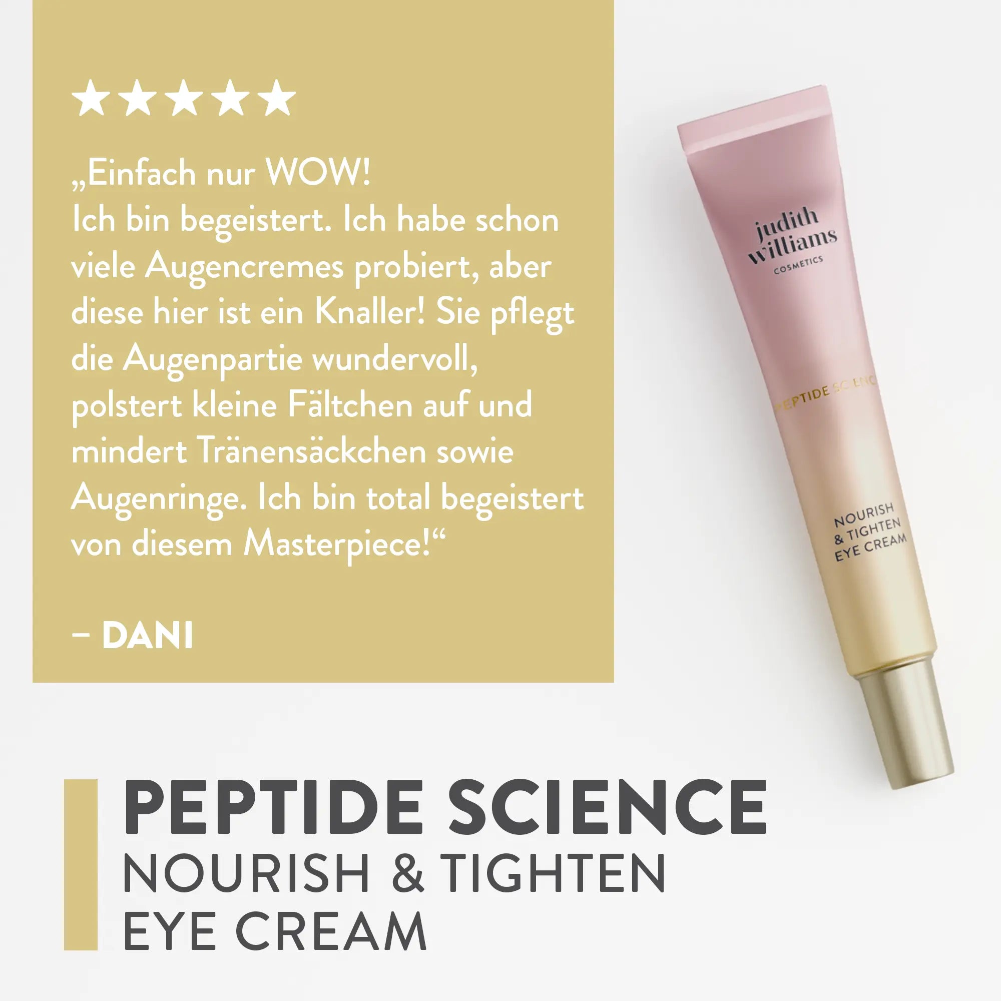 Augencreme | Peptide Science | Nourish & Tighten Eye Cream | Judith Williams