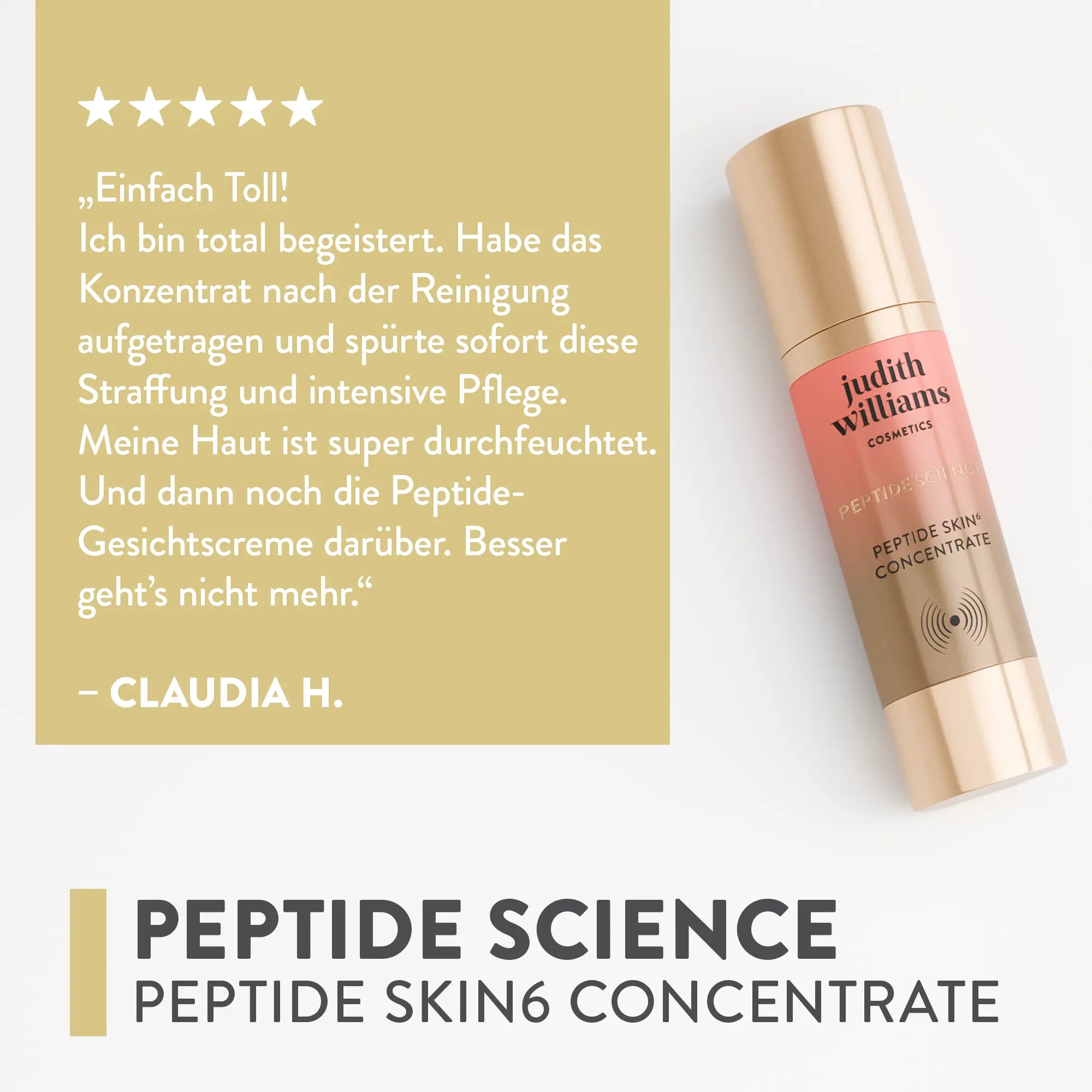 Gesichtskonzentrat | Peptide Science | Peptide Skin6 Concentrate | Judith Williams
