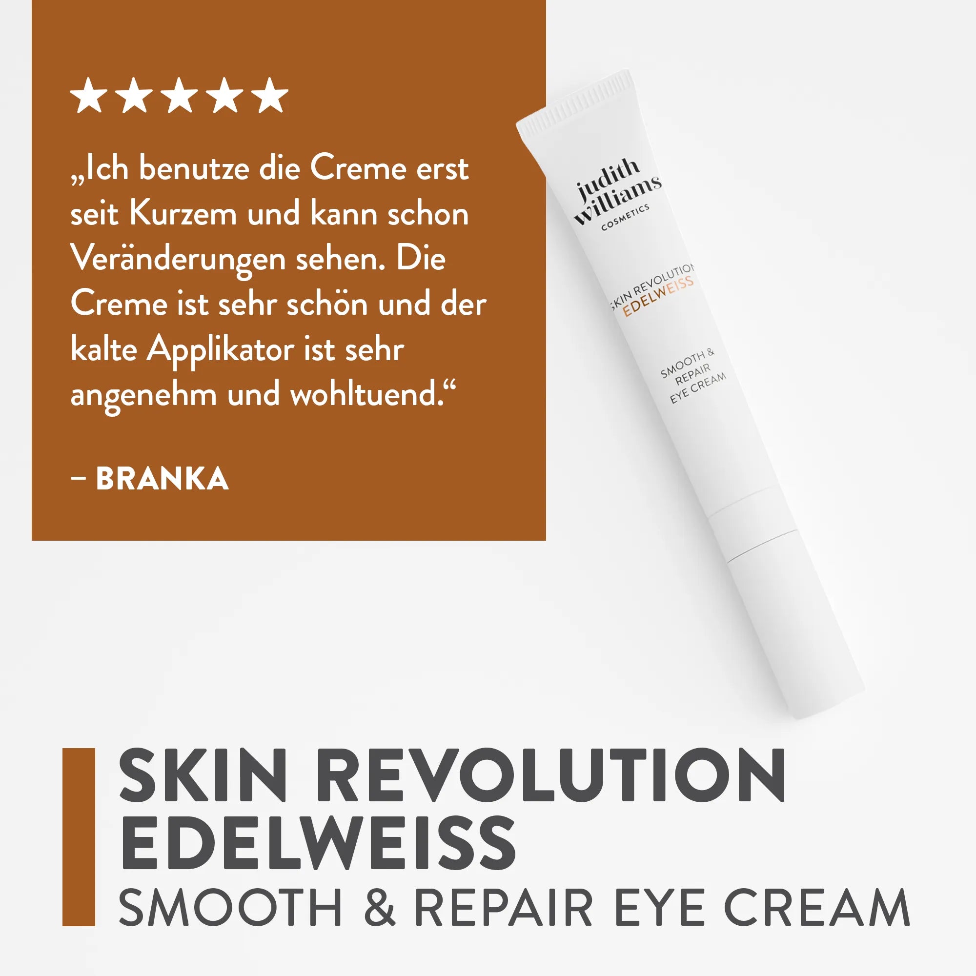 Augencreme | Skin Revolution Edelweiss | Smooth & Repair Eye Cream | Judith Williams