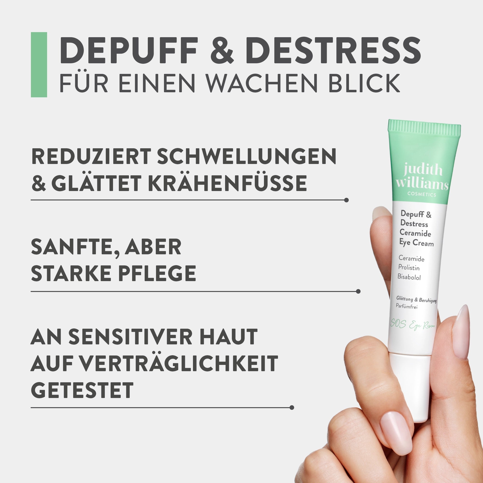 Augencreme | Calm | Depuff & Destress Ceramide Eye Cream | Judith Williams