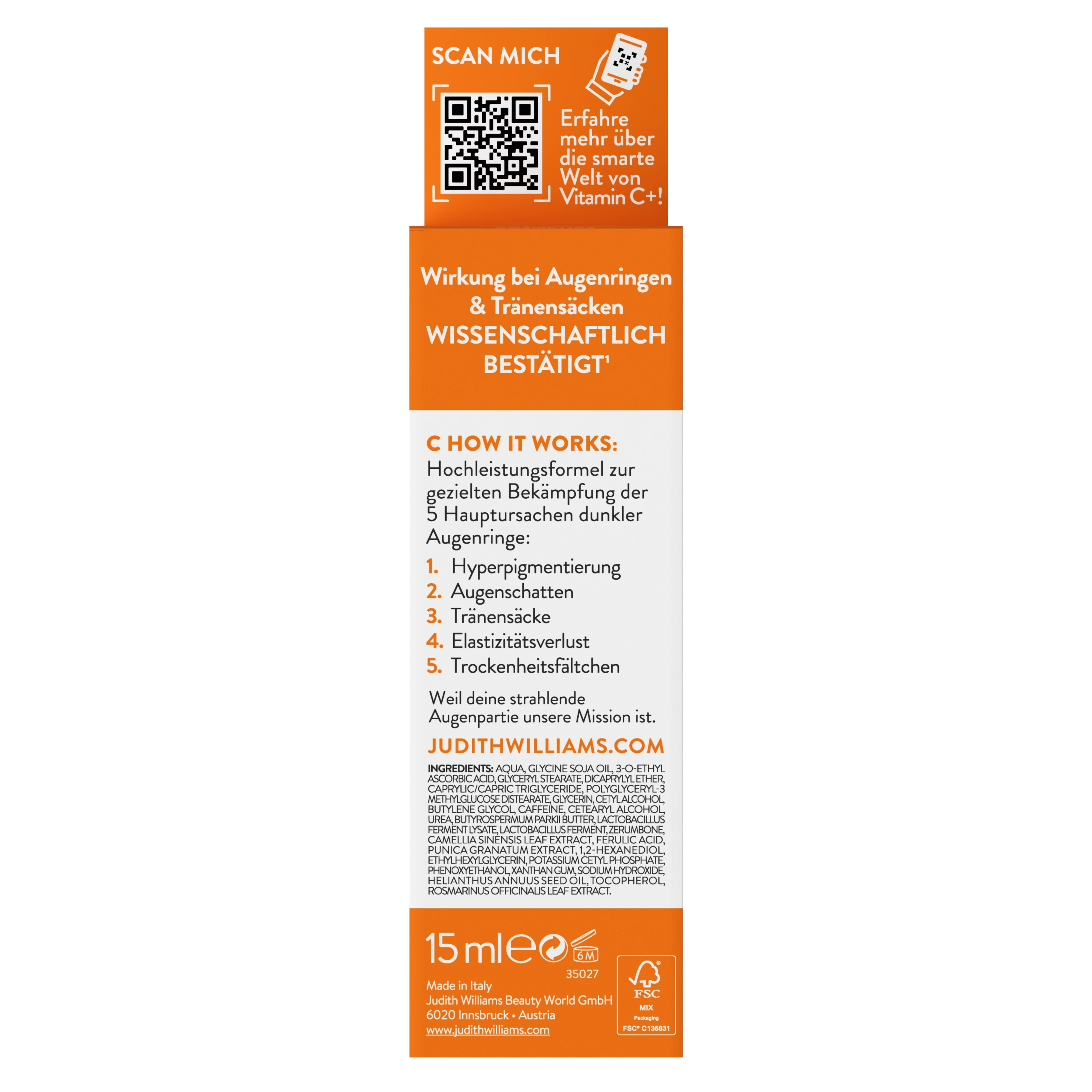Augencreme | Vitamin C+ | Bye Bye Dark Circles Augencreme | Judith Williams