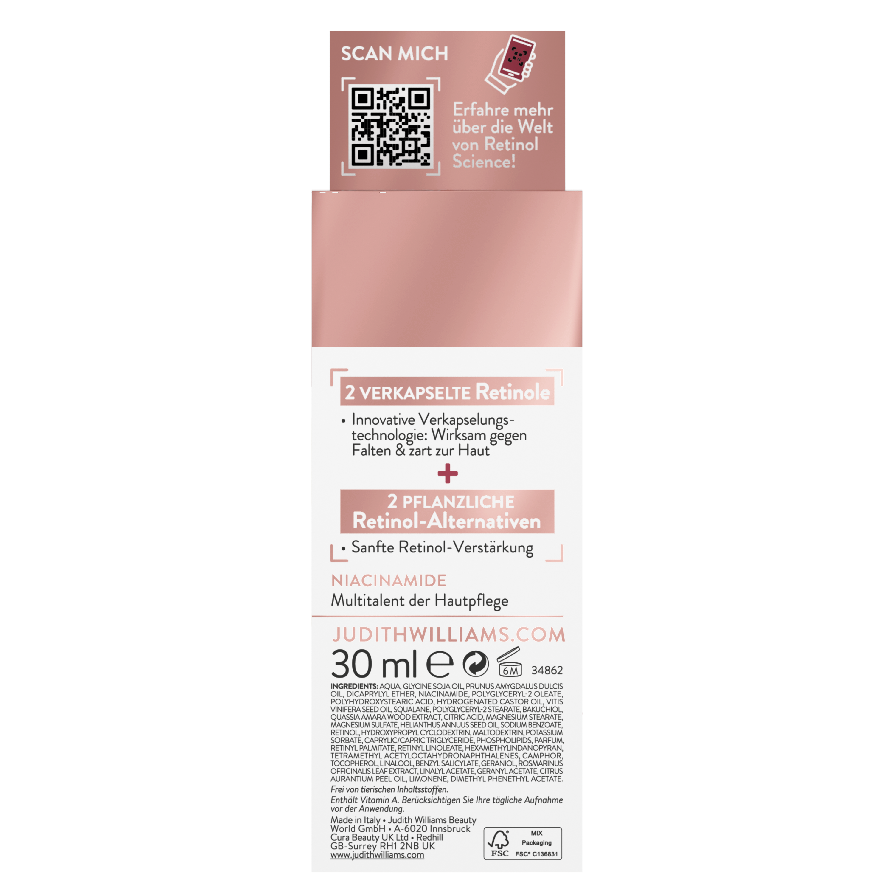 Gesichtsserum | Retinol Science | Night Treatment Serum | Judith Williams