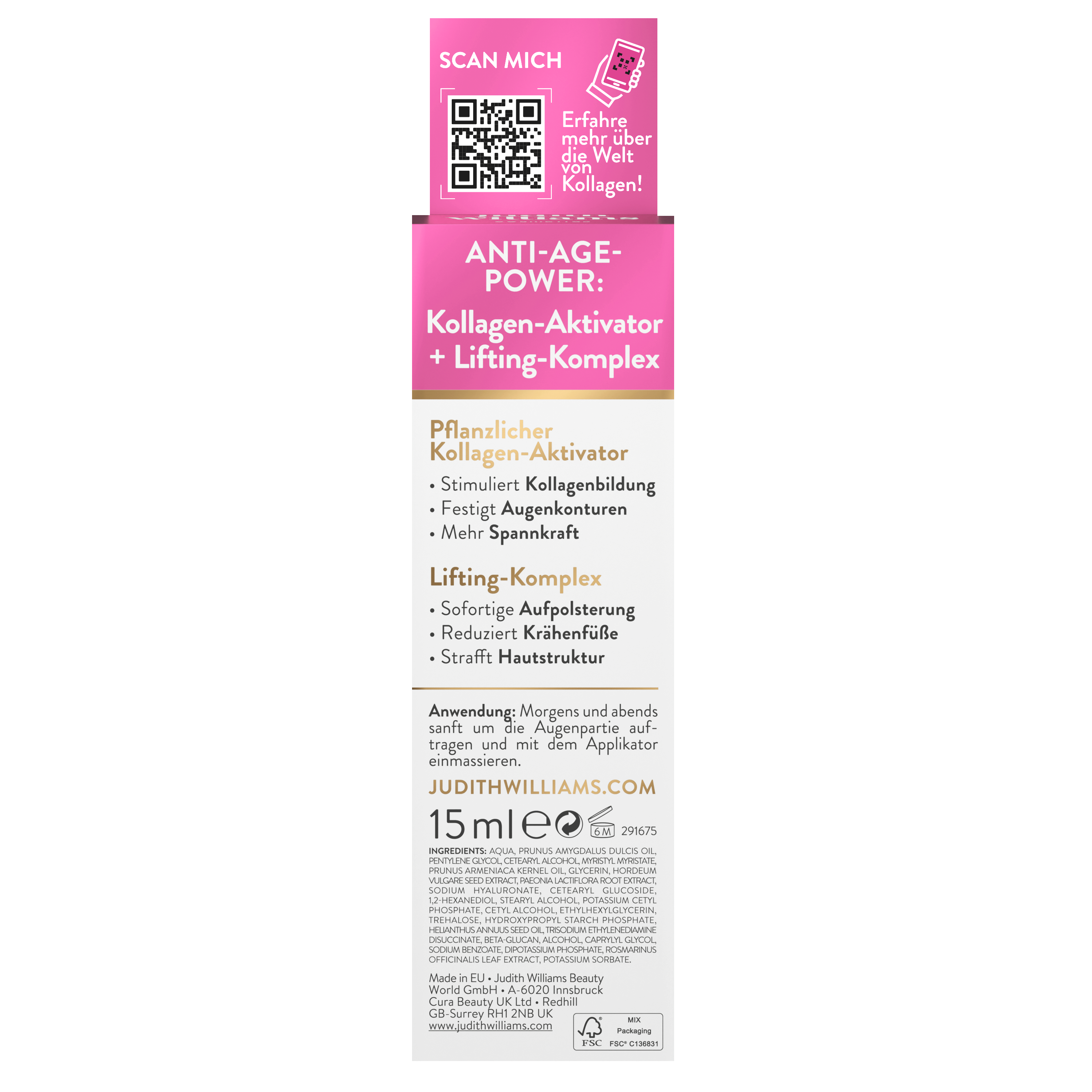 Augencreme | Kollagen Aktiv | Lifting Augencreme | Judith Williams
