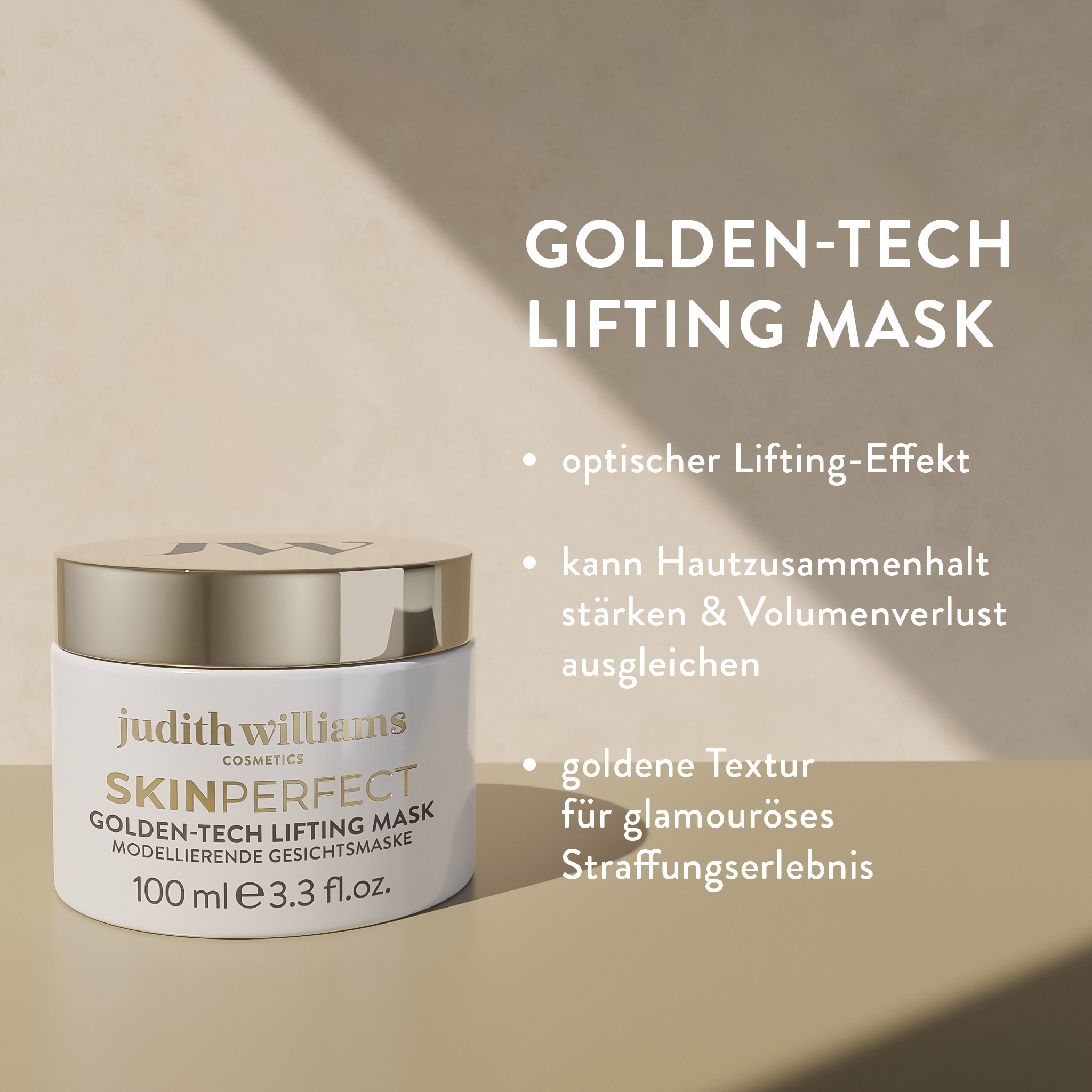 Gesichtsmaske | SkinPerfect | Golden-Tech Lifting Mask | Judith Williams