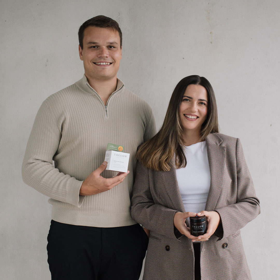 Tallow Naturals Gründer Ece und Niklas Spiegel