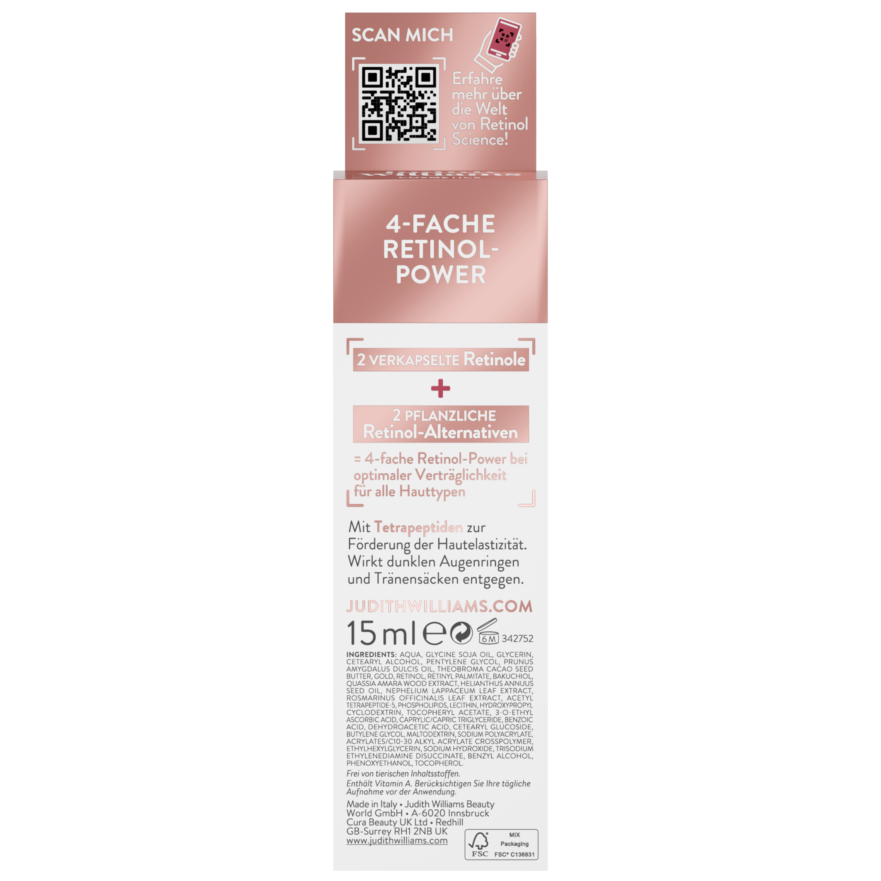 Augencreme | Retinol Science | 24H Eye Cream | Judith Williams