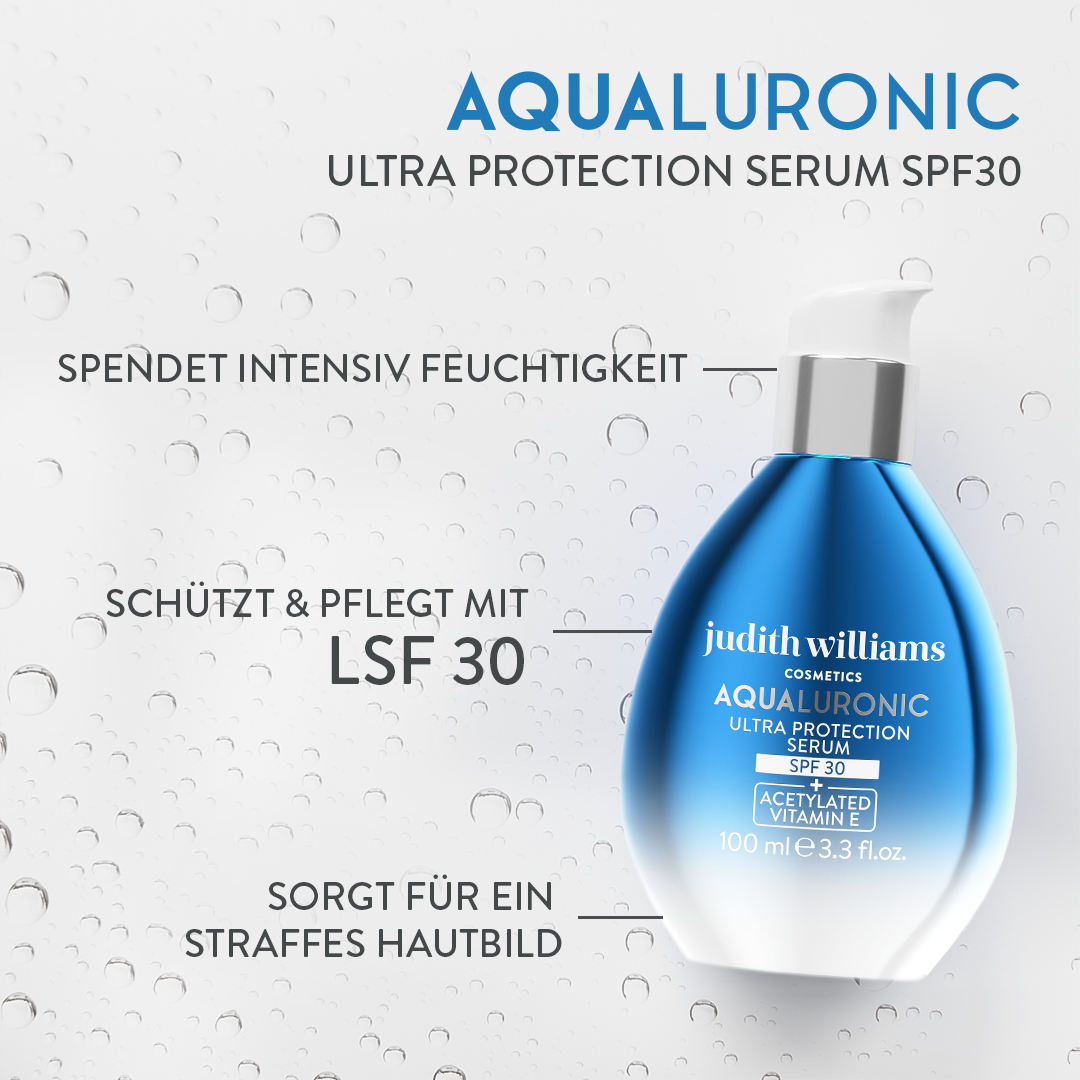 Gesichtsserum | Aqualuronic | Ultra Protection Serum SPF30 | Judith Williams