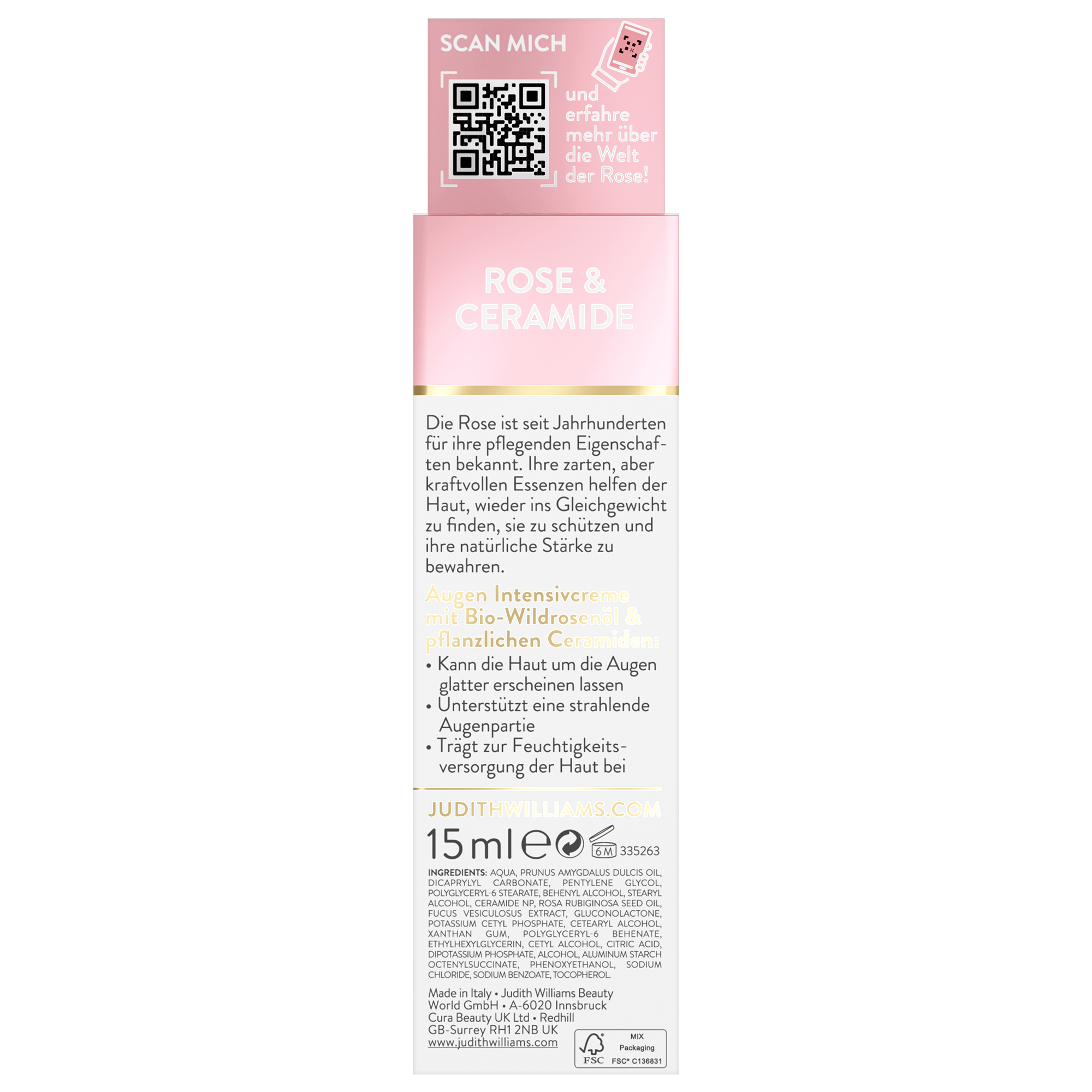 Augencreme | Rose | Augen Intensivcreme Rose | Judith Williams