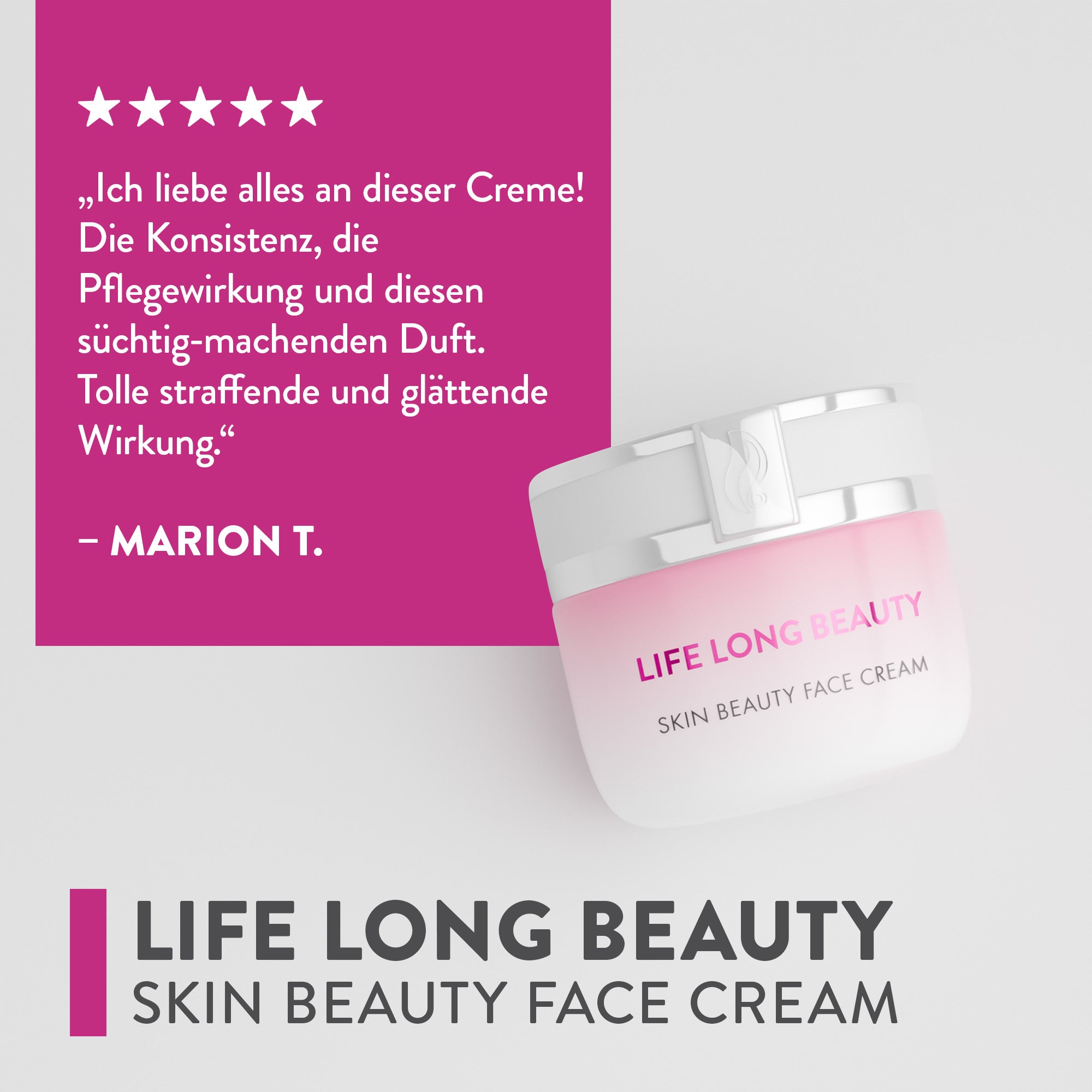 Gesichtscreme | Life Long Beauty | Skin Beauty Face Cream | Judith Williams