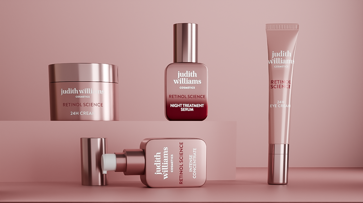 Produkte der Linie Retinol Science von Judith Williams Cosmetics.