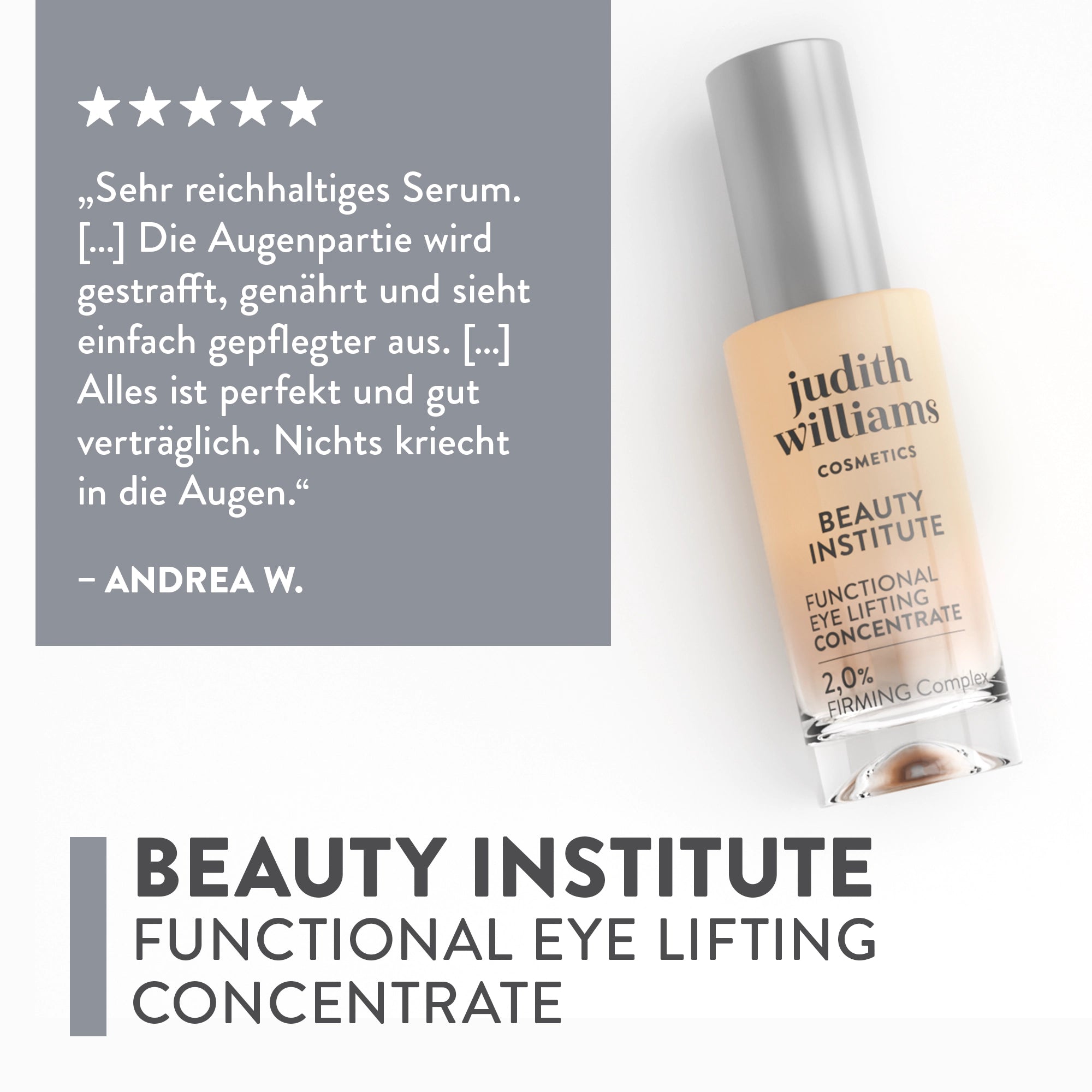 Augenkonzentrat | Beauty Institute | Functional Eye Lifting Concentrate | Judith Williams