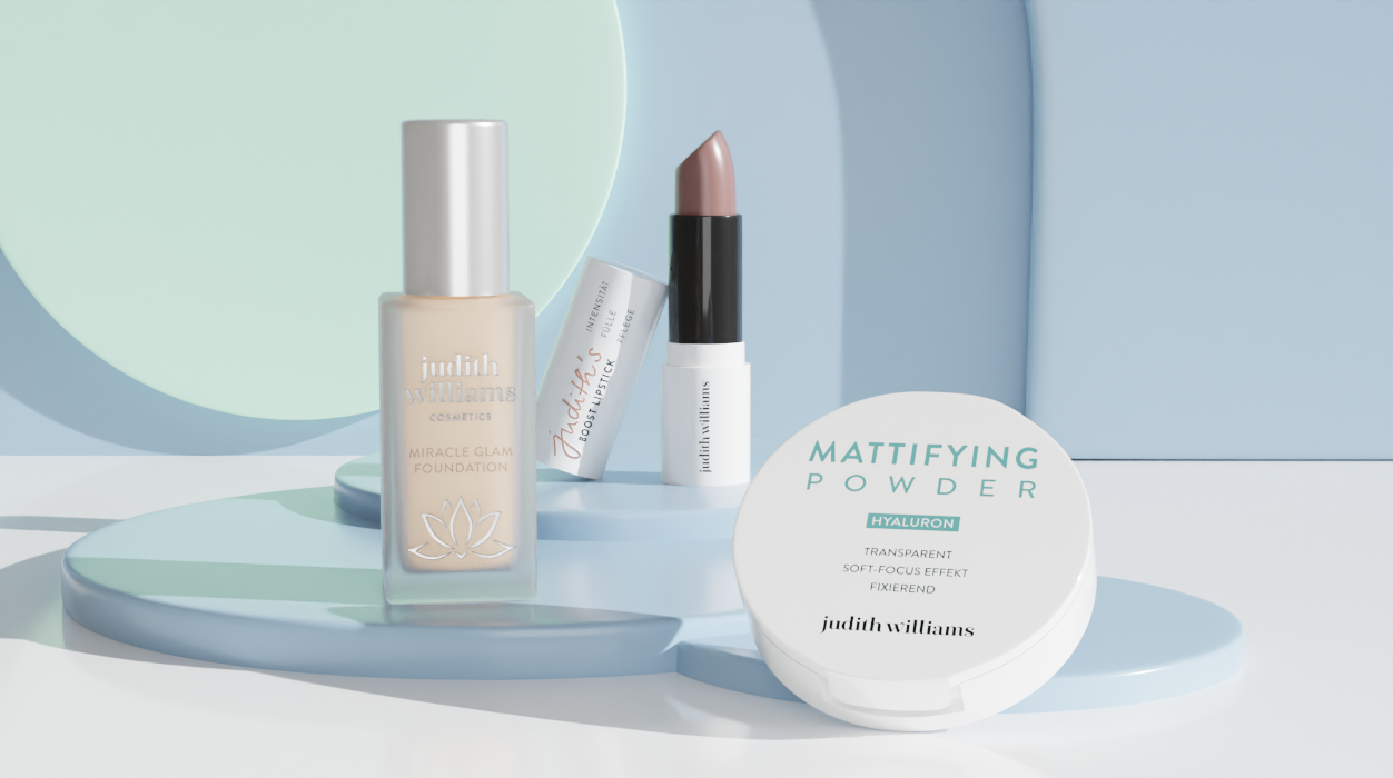 Bild von drei Produkten von Judith Williams Cosmetics für die Hautpflege im Winter.