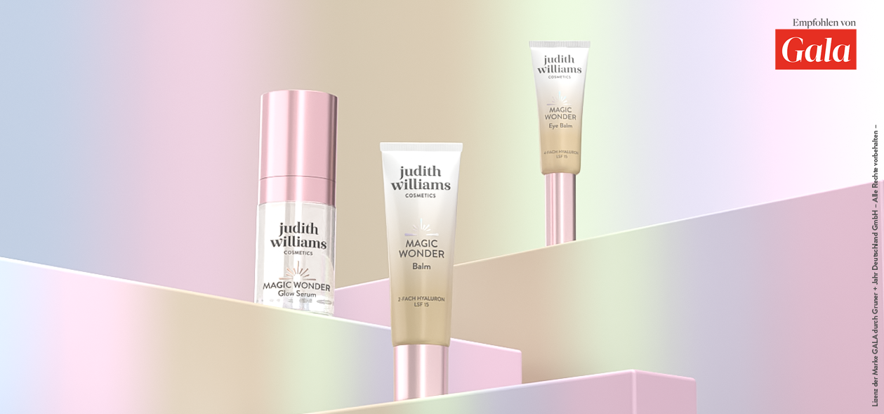 Gruppenbild der Magic Wonder Linie von Judith Williams Cosmetics.