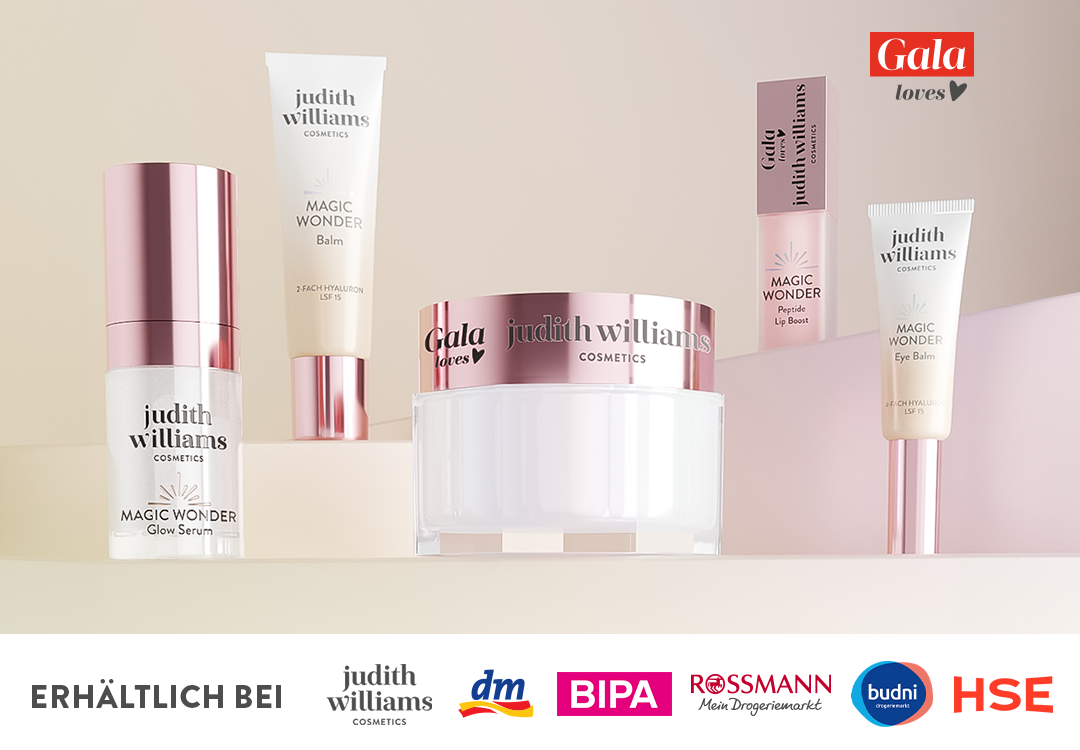 Gruppenbild der Magic Wonder Linie von Judith Williams Cosmetics.