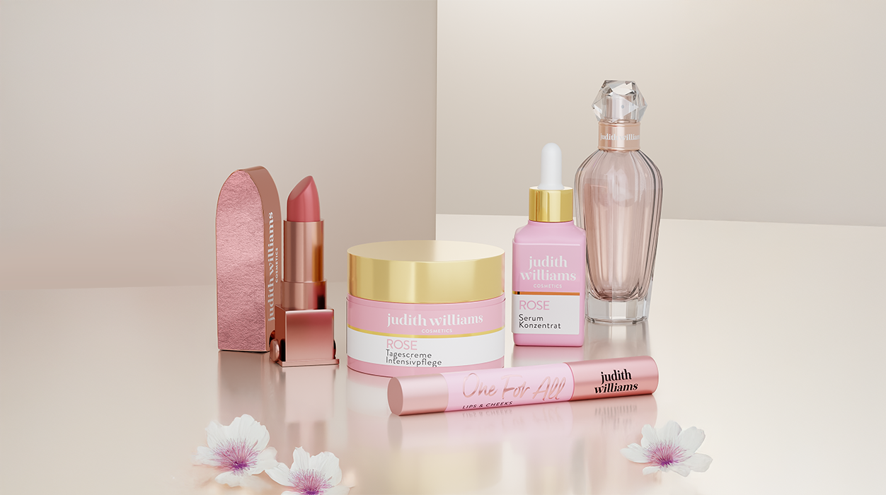 Verschiedene Produkte im Muttertagsset von Judith Williams Cosmetics.