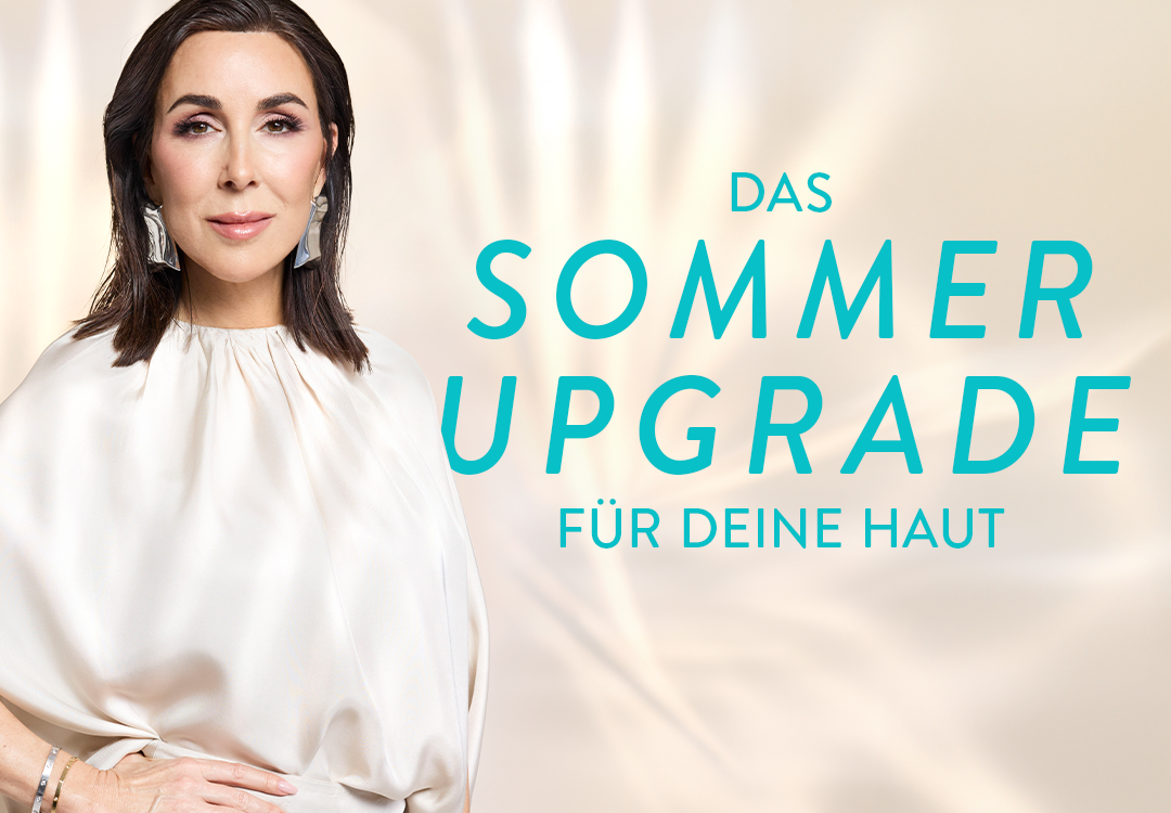 Bild von Judith Williams mit Claim: Das Sommer Upgrade für deine Haut. 