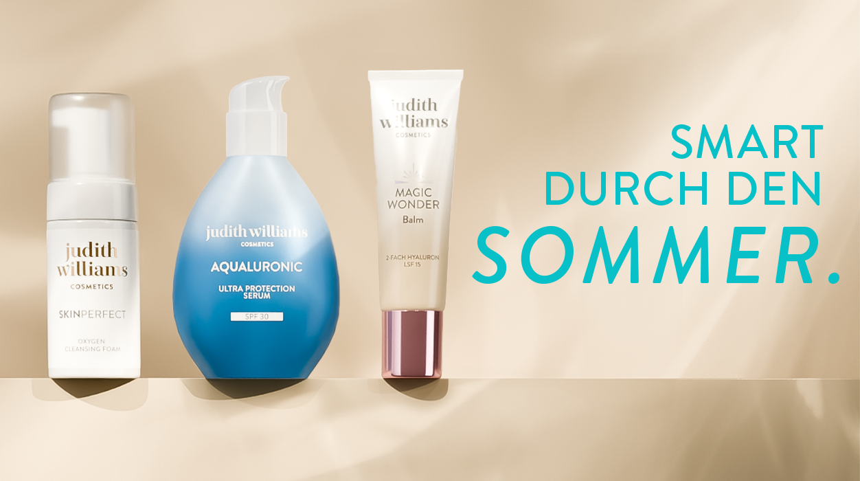 Routine mit Sommerprodukten von Judtih Williams Cosmetics