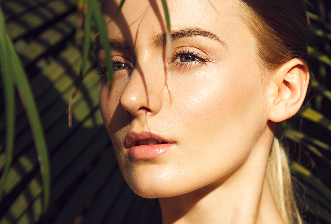 Model mit summer Glow