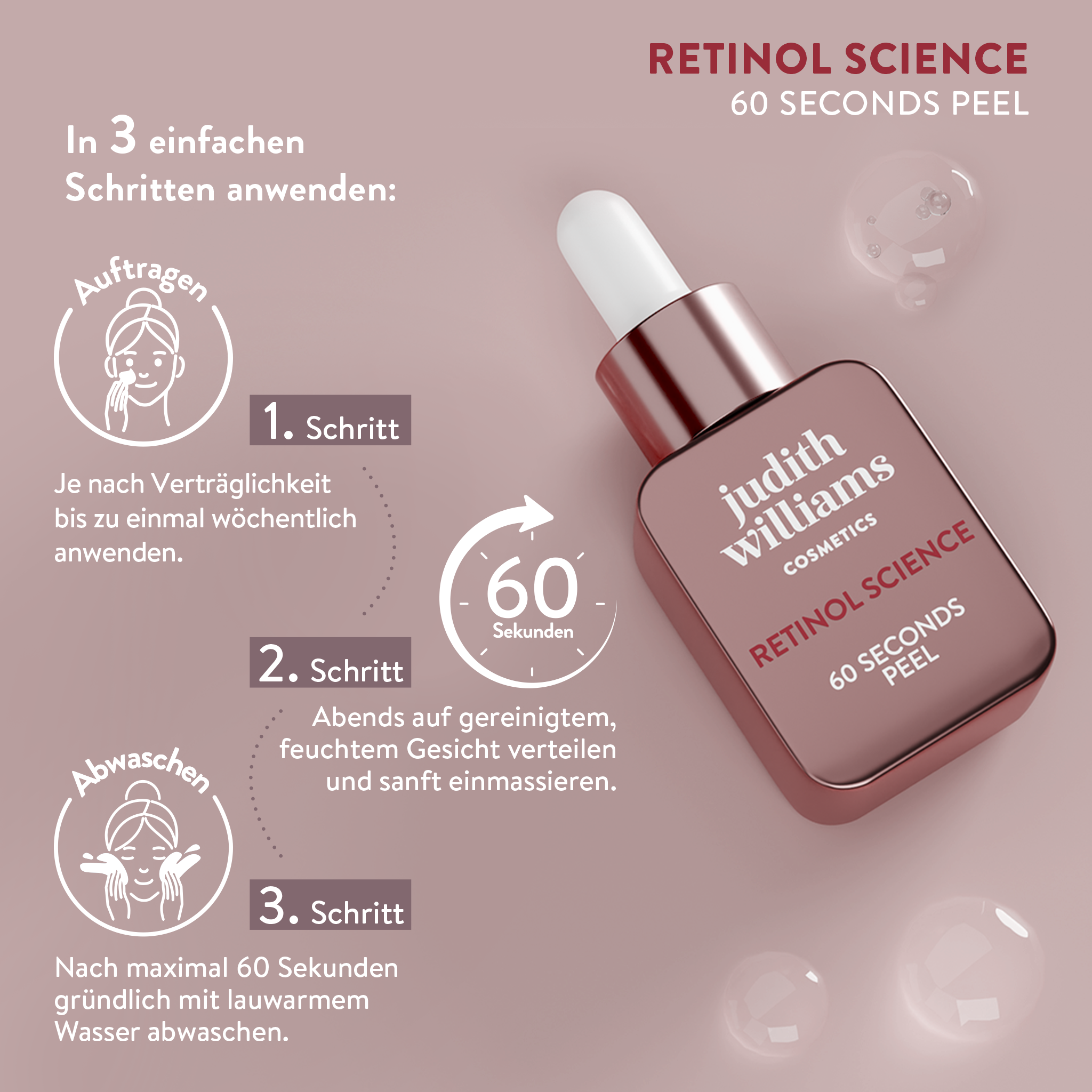 Peeling | Retinol Science | 60 Seconds Peel | Judith Williams